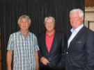 Joe at the press launch of The Grand Blackpool's 2012 Summer Season with co star Roy Walker and comedian Stan Boardman.