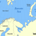 Barents Sea where 'The Gaul' sunk.