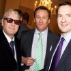 Joe Longthorne with George Osborne Chancellor of the Exchequer and Peter Anthony