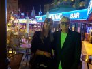 Joe Longthorne with Lesley Jeffries after his concert at The Marina Hotel Benidorm November 2018