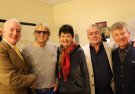 Joe Longthorne with Andrew Robley, Vincent Hayes MBE, Christine from The Music Hall & William Byrne at The Brick Lane Music Hall April 2018.