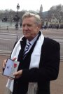 Joe Longthorne at the palace to receive his MBE