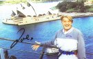 Here's Joe Longthorne at the very top of the Sydney Harbour Bridge Australia a few years ago, Joe has a special place in his heart for Australia and looks forward to returning there soon.