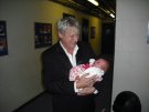 Joe with one of his youngest fans, 6 day old Keeliyana, photo taken at Basildon Sept 2012, many thanks to Jackie Bird, Keeliyana's grandmother.