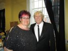 Joe with talented vocalist Louise Robert at Wednesbury Town Hall.