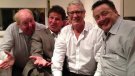Joe Longthorne with Jimmy Cricket, Stu Francis and George King June 2013.
