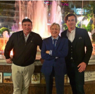 Joe Longthorne with Jamie Moran and Michael Hall McPherson Feb 2015 Marbella Spain.