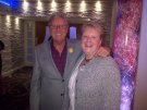 Joe Longthorne with Marianne Westgate after the show at Potters Leisure Resort Norfolk.March 2014.