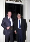 Joe Longthorne and Jamie Moran at no 10 Downing Street 24 September 2014.They were attending a Charity Reception at No 11.