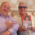 Joe Longthorne and Joe Wildy with Alice's book