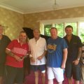 Joe Longthorne with Phil Taylor and the Lads.