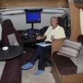 Joe in his motorhome on his travels...